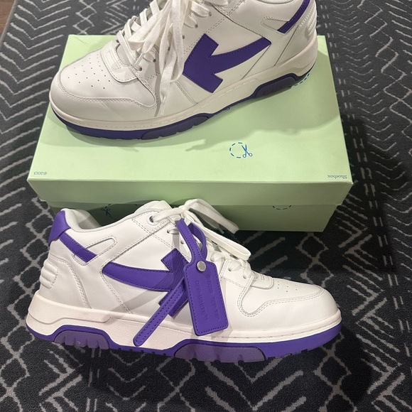 Off White “Out of Office” Purple Sneakers